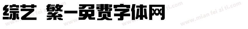 综艺 繁字体转换